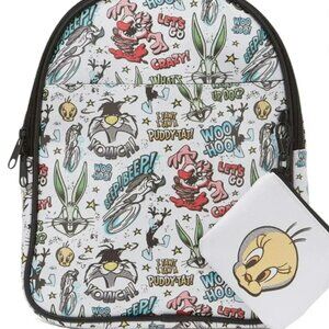 Looney Tunes All Over Print Mini Backpack Purse - NWT